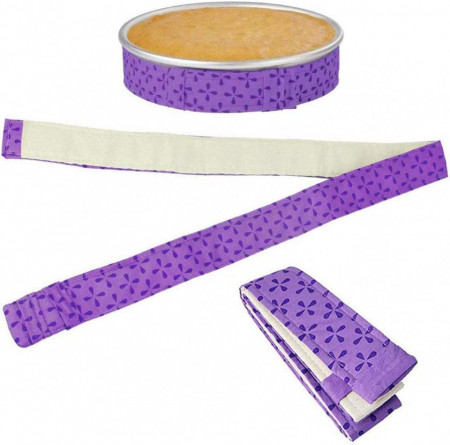 Set de 2 benzi pentru tava de copt INTVN, bumbac/poliester, mov, 80 x 3.7 cm