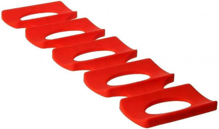 Suport pentru sticle/doze 123 Life, silicon, rosu
