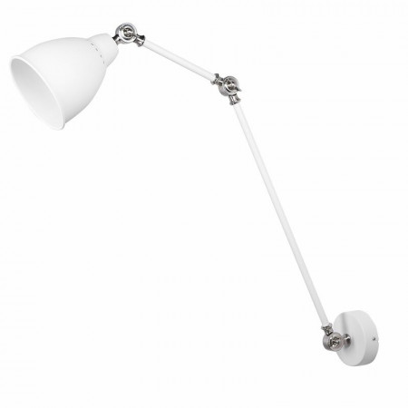 Aplica de perete cu brat pivotant Sandhurst, metal, alb, 13 x 14 x 14 cm