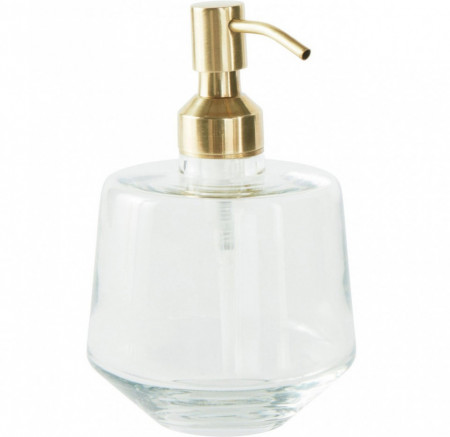 Dispenser de sapun Cornelia, metal/sticla, 10 x 15 cm