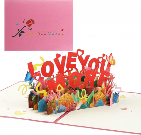 Felicitare de Valentine's Day Kesote, hartie, multicolor, 20 x 15 cm