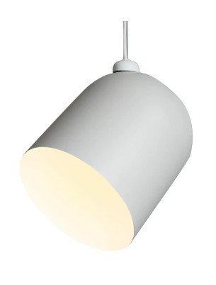 Lustra tip pendul Angle, metal, alba, 21 x 25 x 21 cm