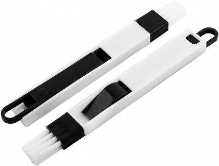 Set de 2 perii de curatare pentru ferestre Sourcingmap, plastic/nailon, alb/negru