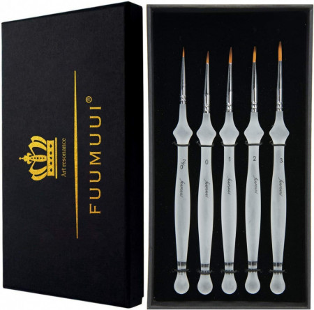 Set de 5 pensoane profesionale Fuumuui, transparent/argintiu