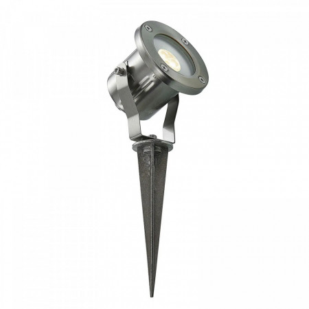 Lampa pentru gradina MATHIS, LED, otel inoxidabil/sticla, argintiu, 28,9 x 10 x 9,5 cm
