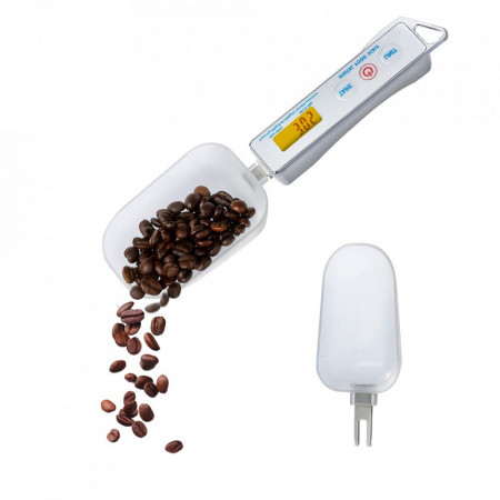 Lingura de masurat digitala Fuumiy, ecran LCD, alb
