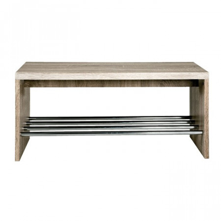 Pantofar tip banca Bargo, lemn/metal, 40 x 81 x 30 cm