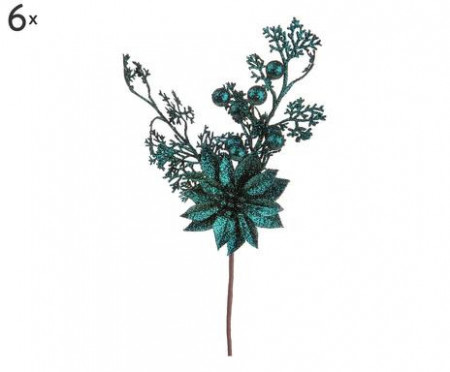 Set de 6 ramuri artificiale BIANCHI, verde