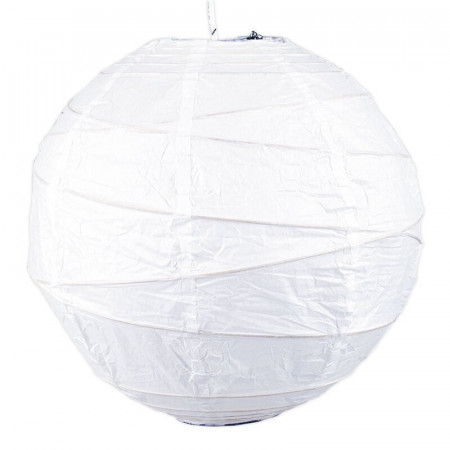 Abajur sferic, alb, 40 x 40 cm