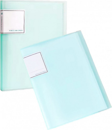 Album cu 30 de pagini pentru picturi cu diamante Hemiks, polipropilena, albastru, 44 x 32.5 x 2 cm