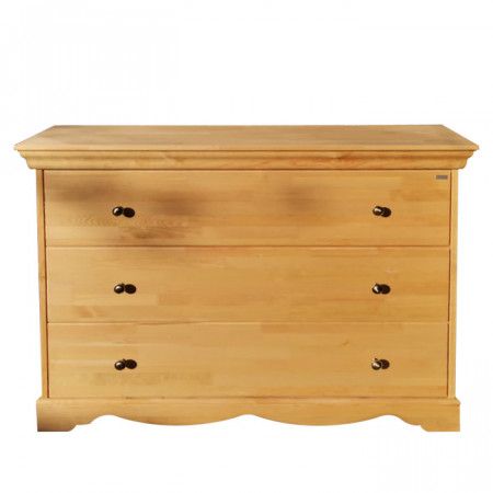 Comoda by Home Affaire, lemn masiv, natur, 120 x 30 x 90 cm