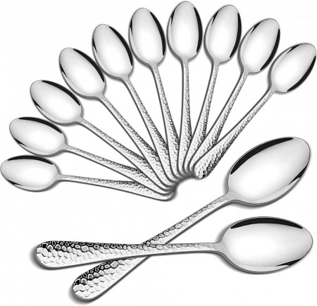 Set de 12 linguri HaWare, otel inoxidabil, argintiu, 20 x 4 cm
