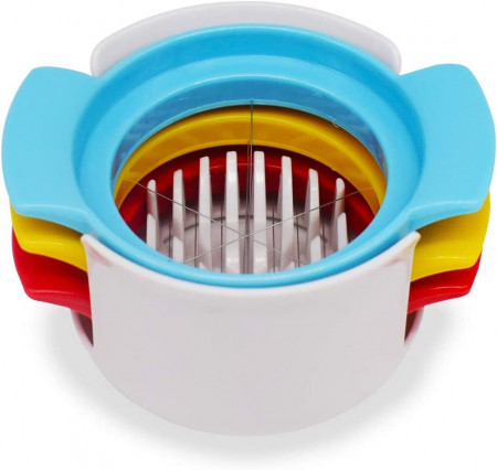 Set de 3 feliatoare manuale Ropniik, otel inoxidabil/ABS, multicolor, 10 x 6 cm
