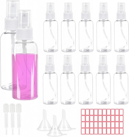 Set de 8 sticlute pentru parfum LANMOK, plastic, 3,5 x 12 cm