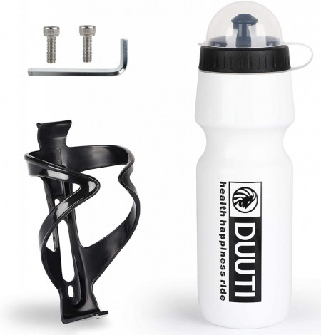 Suport sticla de apa pentru bicicleta HASAGEI, plastic, negru, 14,5x7,5cm