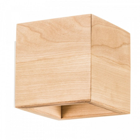 Aplica de perete Ara, lemn, natur, 10 x 10 x 12 cm