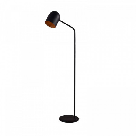 Lampadar Morik, metal, negru/auriu, 10 x 140 cm