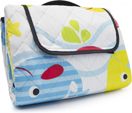Patura de picnic HX&KF, multicolor, poliester, 200 x 200 cm