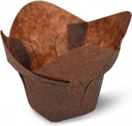 Set de 100 cupe pentru copt SimpleGood, hartie, maro, 8,9 x 6,9 x 5,1 cm