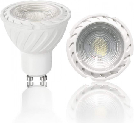 Set de 2 becuri VARICART, LED, metal/plastic, alb, GU10, 6W