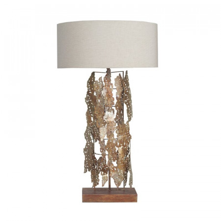 Veioza Travers, gri/auriu, 87 x 49 x 49 cm, 60 W