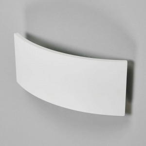 Aplica de perete Naike, ipsos/metal, alb, 35 x 15 x 8 cm