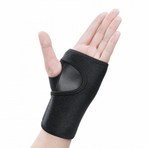 Atela pentru mana stanga Acwoo, metal/textil, negru