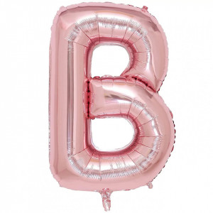 Balon aniversar Maxee, litera B, roz, 40 cm