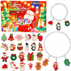 Calendar de advent MJARTORIA, 24 piese, metal/plastic, multicolor
