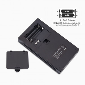 Cantar digital de buzunar Mafiti, display LCD, otel inoxidabil/ABS, negru, 12.8 x 7.8 x 1.9 cm