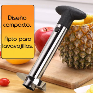 Decojitor de ananas B-Home, otel inoxidabil/plastic, argintiu/negru