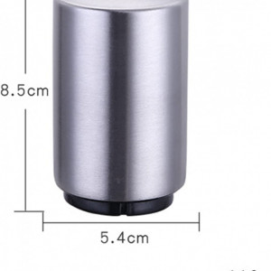 Deschizator de sticle multifunctional cu magnet, otel inoxidabil, argintiu, 8,5 x 5,4 cm