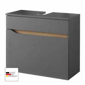 Dulapior pentru chiuveta Capri II, gri mat / decor stejar