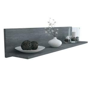 Etajera Skadu din MDF, gri, 98 x 19 cm
