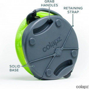 Galeata pliabila Colapz, plastic, verde, 9 L