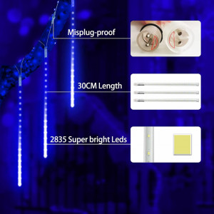 Instalatie cu 8 tuburi aneeway, LED-uri 192, PVC, IP44, 6,8 M / 30 cm