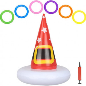 Joc de petrecere cu 6 inele Zerhok, plastic, multicolor, 25 x 25 cm / 21 cm
