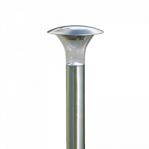 Lampa cu incarcare solara Jolin, LED, otel inoxidabil/plastic, argintiu, 18 x 66 cm