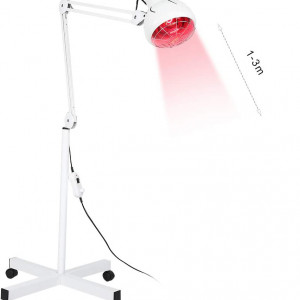 Lampa cu infrarosu si suport Ejoyous, 275 W, E27, 220 V, alb
