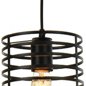 Lustra tip pendul Flodoor, metal, negru, 105 x 12 cm