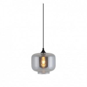 Lustra tip pendul Vaso III sticla / aluminiu, 1 bec, transparent, 240 V