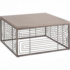 Masuta de cafea Inosign, metal/ bronz, 90 x 90 x 45 cm