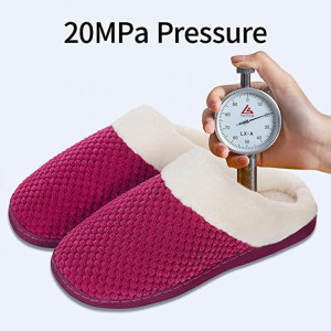 Papuci de casa pentru femei WateLves, microfibra/cauciuc, roz/alb, 42-42 cm