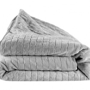 Patura, bumbac/velur, gri, 12 kg