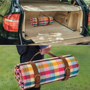 Patura de picnic Wuudi, multicolor, PEVA/burete, 200 x 150 x 0,6 cm