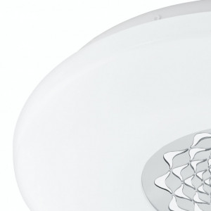 Plafoniera LED Capasso II plastic/otel, alb, 1 bec, diametru 34 cm, 230 V, 2765 K