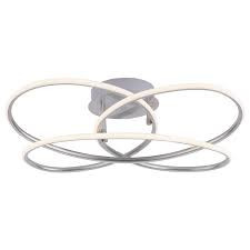 Plafoniera Node, LED, metal/plastic, 60 x 18 x 60 cm, 27 w