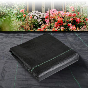 Plasa impotriva buruienilor LGJIAOJIAO, tesatura, negru, 1 x 10 m