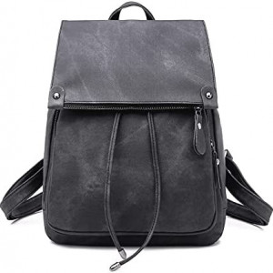 Rucsac pentru femei Wishliker, piele sintetica, negru, 25 x 15 x 30 cm