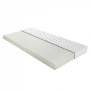 Saltea de pat Allround spuma polietera, alb, 90 x 12 x 200 cm